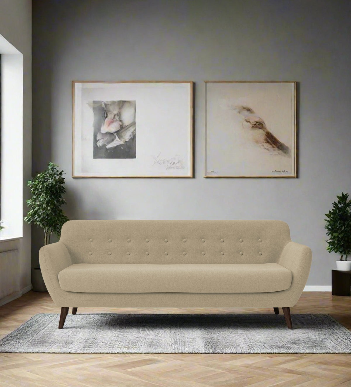 Goofy Fabric 3 Seater Sofa