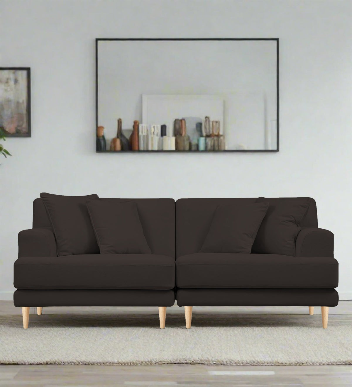Woody Fabric 3 Seater Sofa