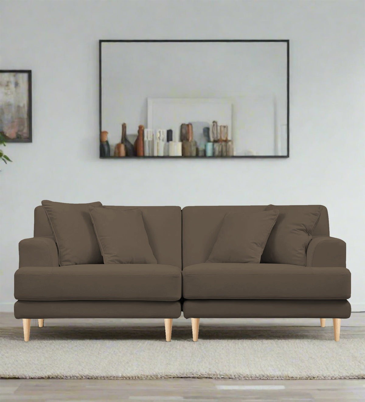 Woody Fabric 3 Seater Sofa