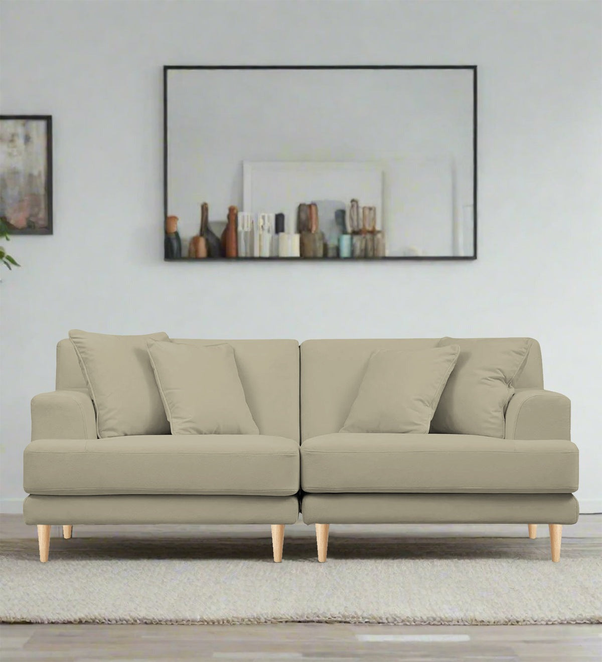 Woody Fabric 3 Seater Sofa