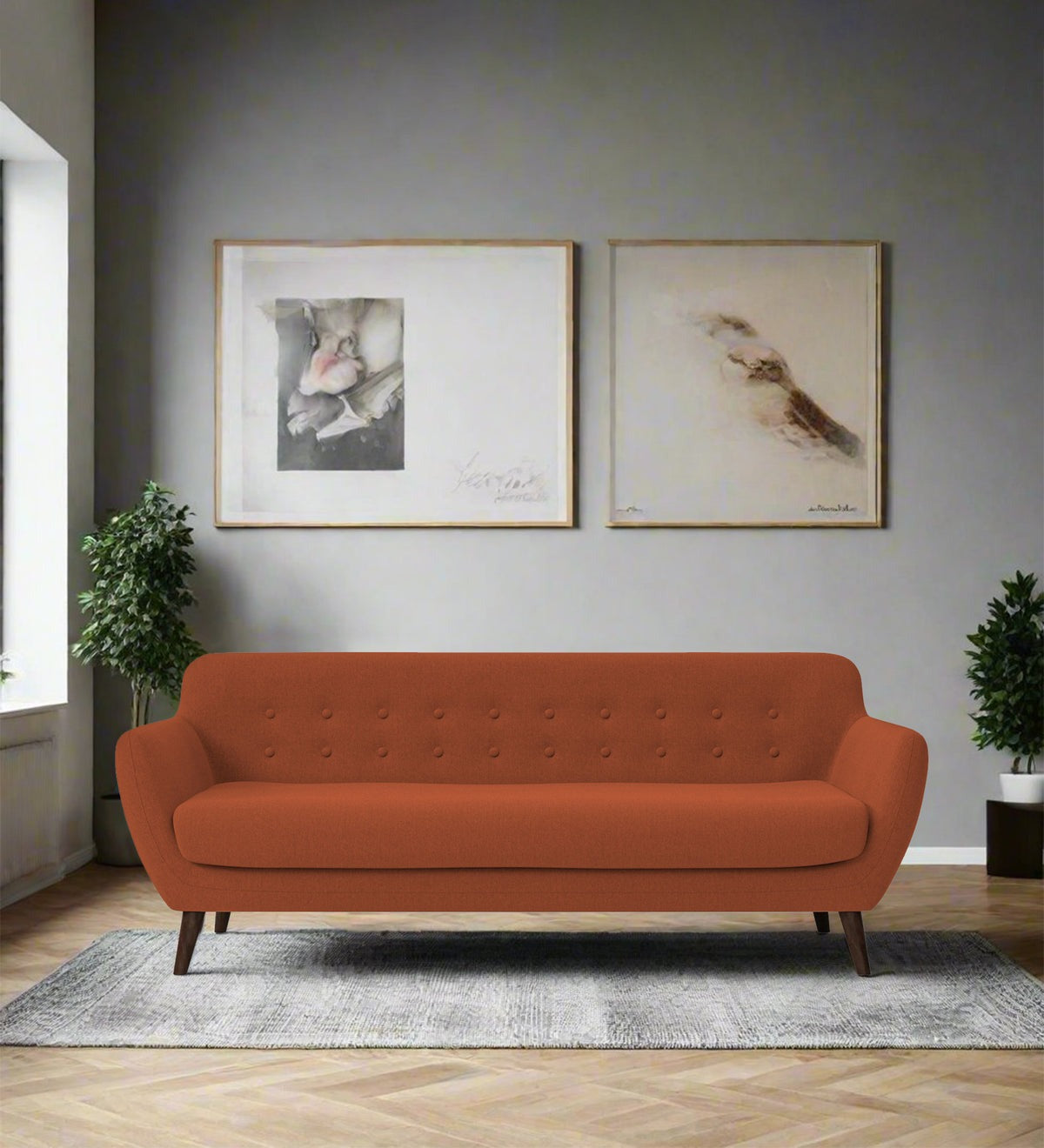 Goofy Fabric 3 Seater Sofa