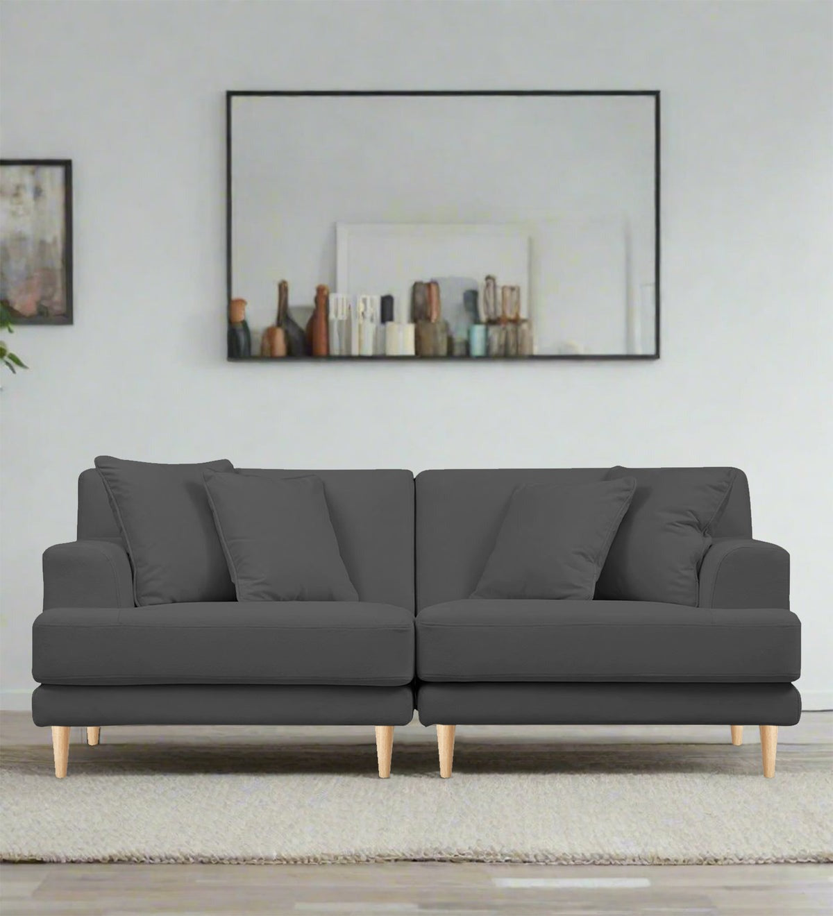 Woody Fabric 3 Seater Sofa