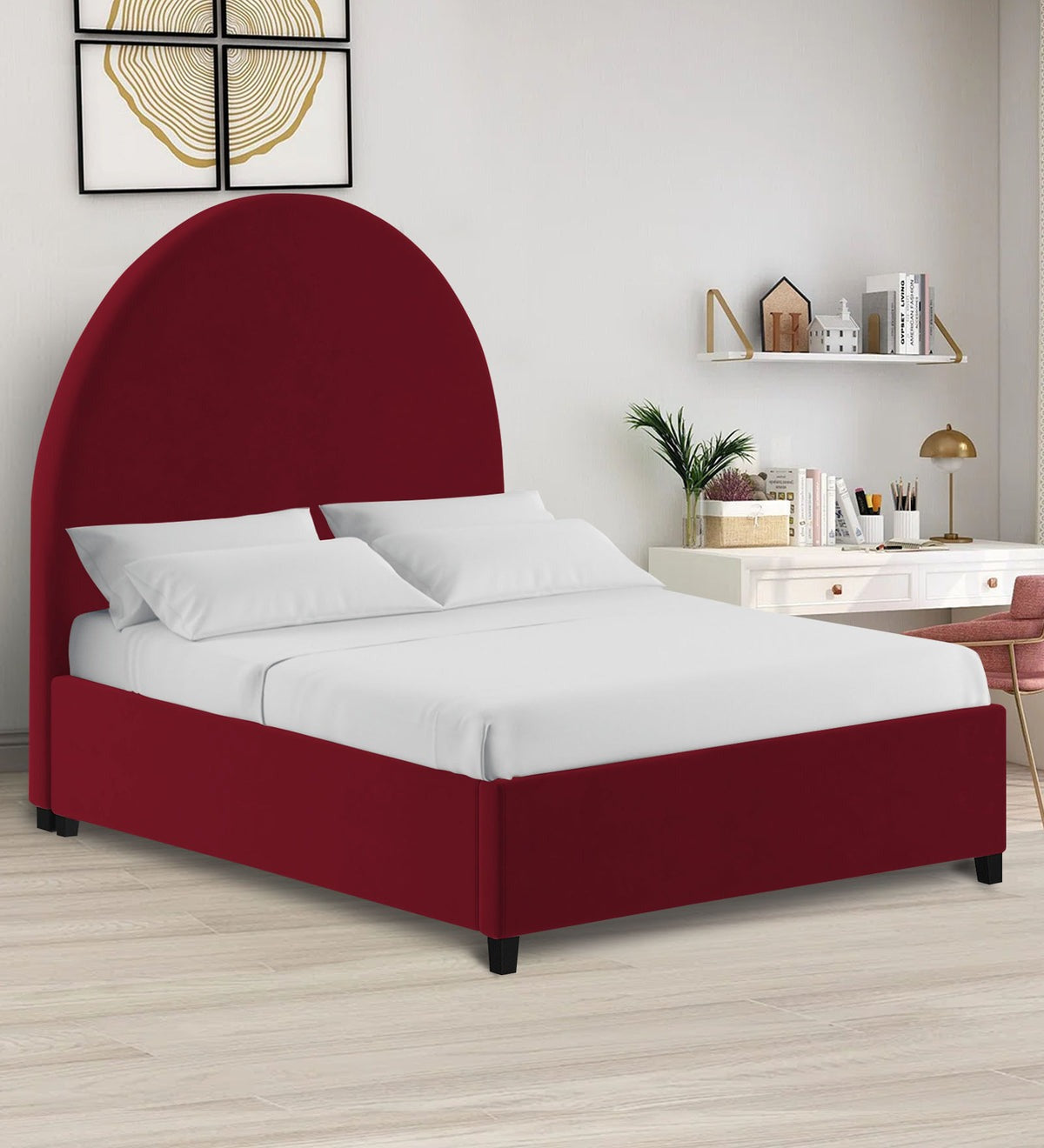 Maro Velvet King Size Bed