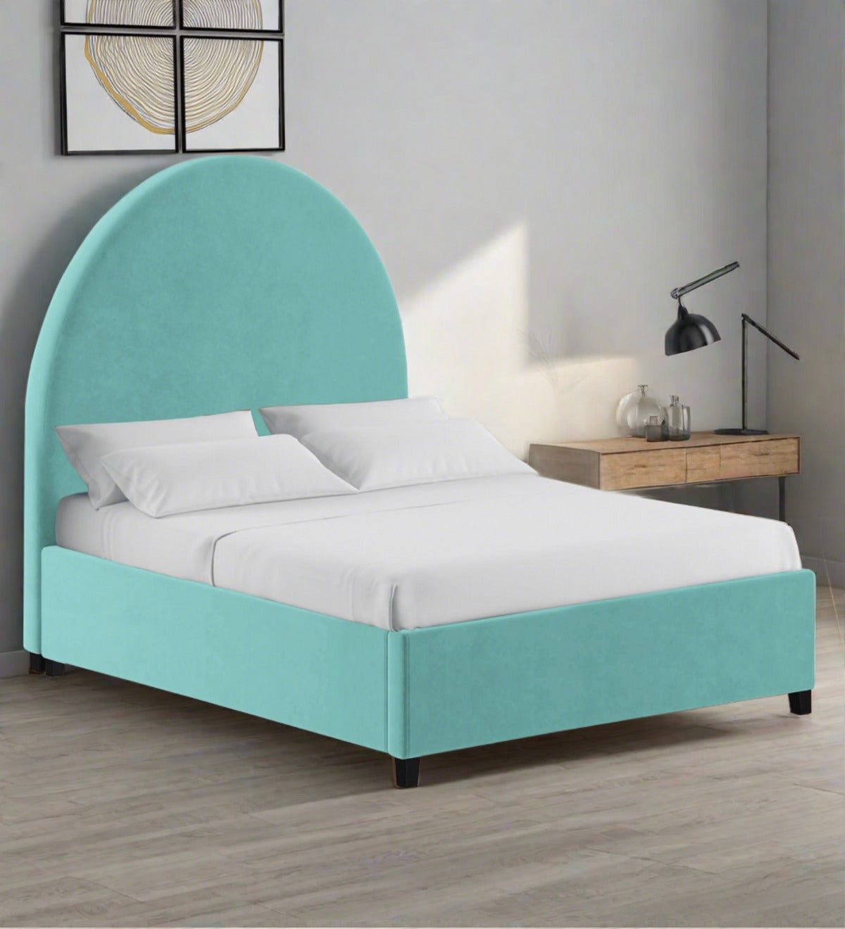 Maro Velvet King Size Bed