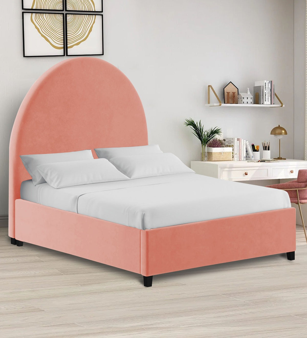 Maro Velvet King Size Bed
