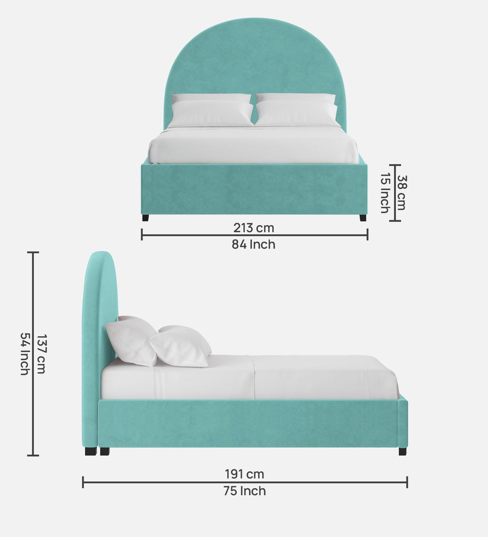 Maro Velvet King Size Bed