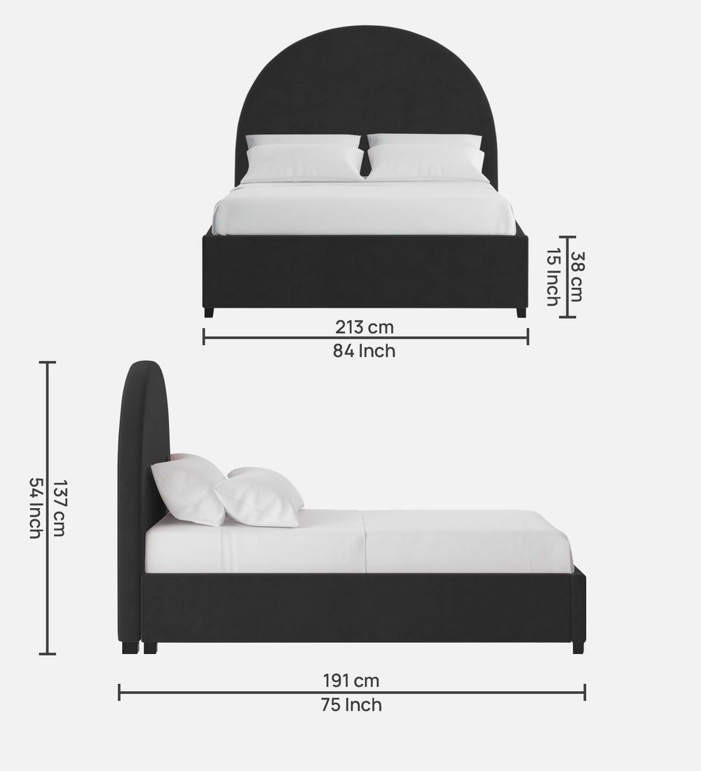 Maro Velvet King Size Bed