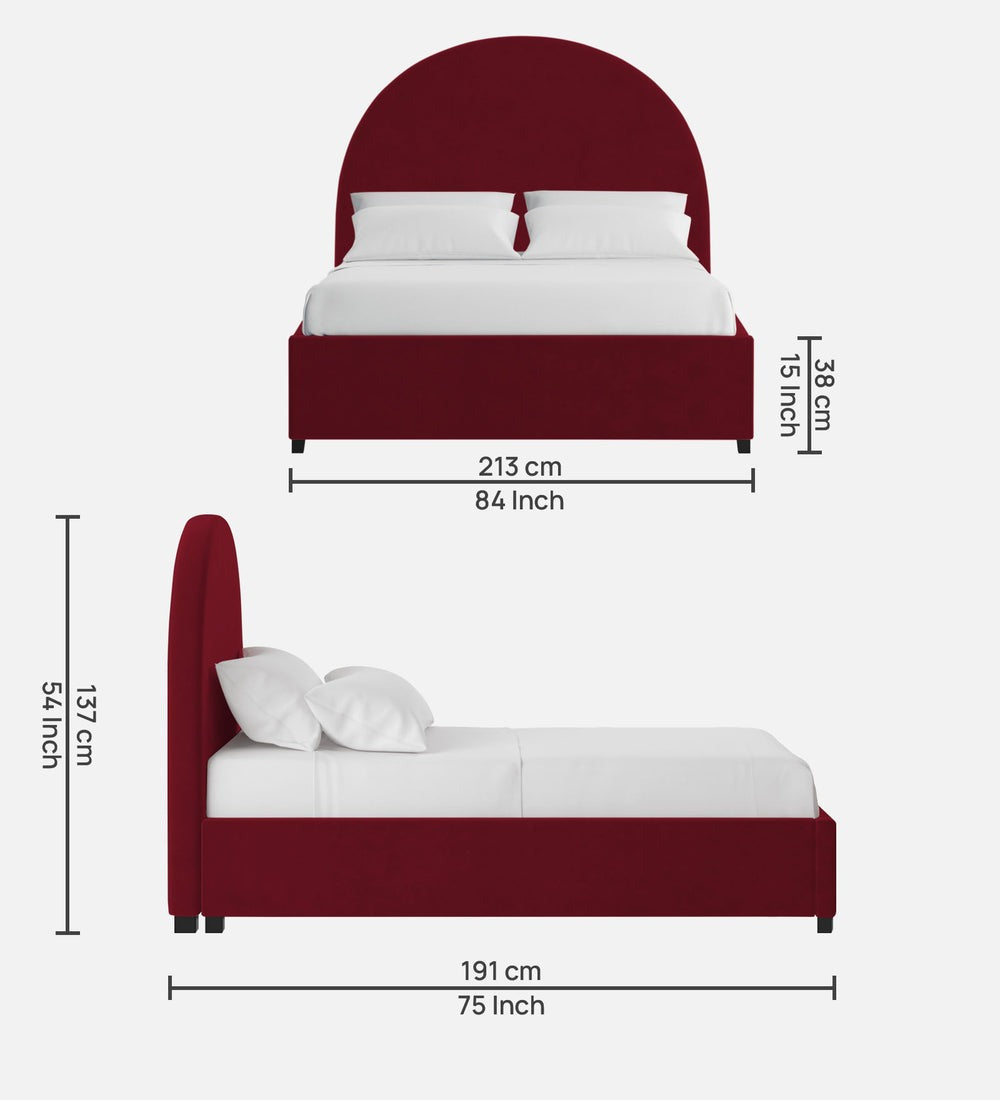 Maro Velvet King Size Bed
