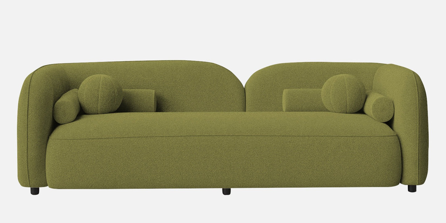Corny Boucle Fabric 3 Seater Sofa