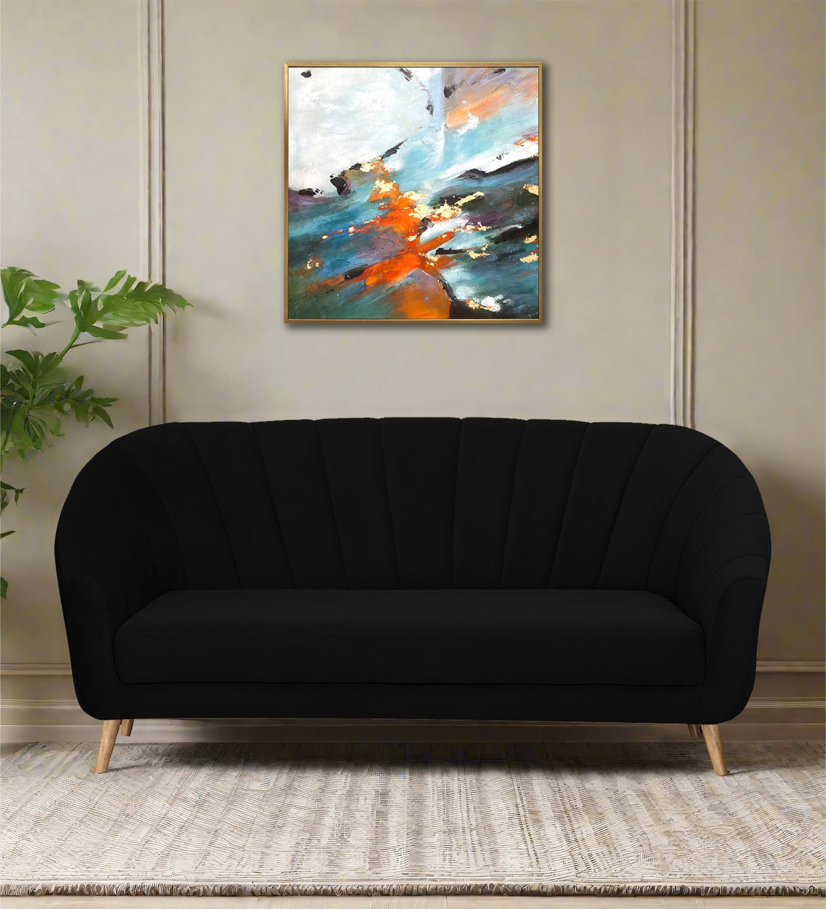 Kaylee Velvet 3 Seater Sofa