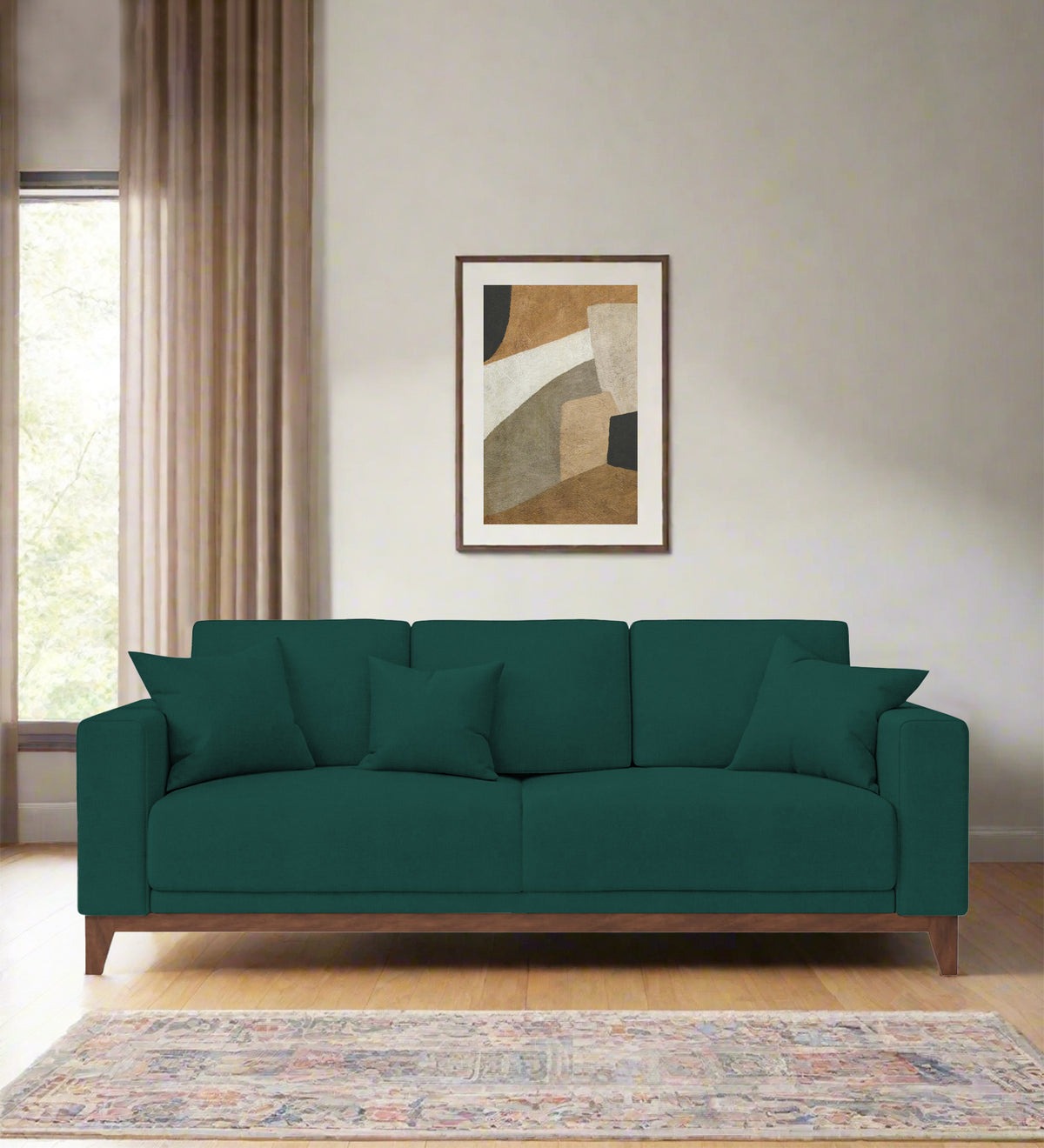Luca Fabric 3 Seater Sofa