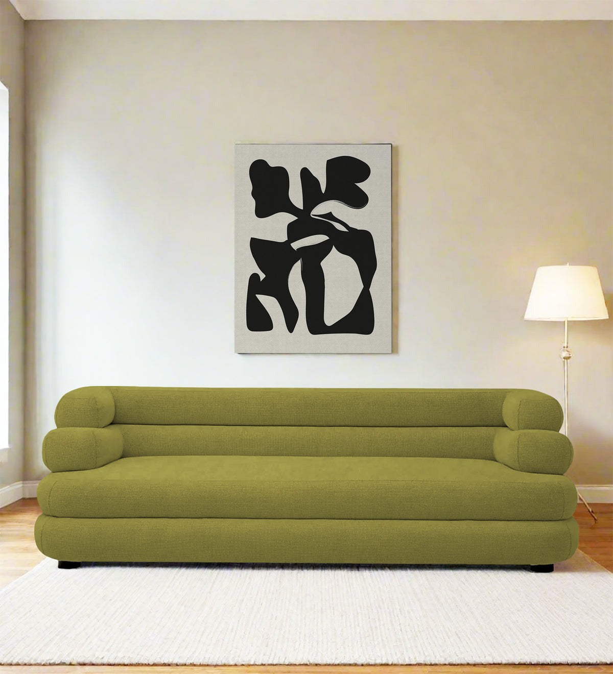Wener Fabric 3 Seater Sofa