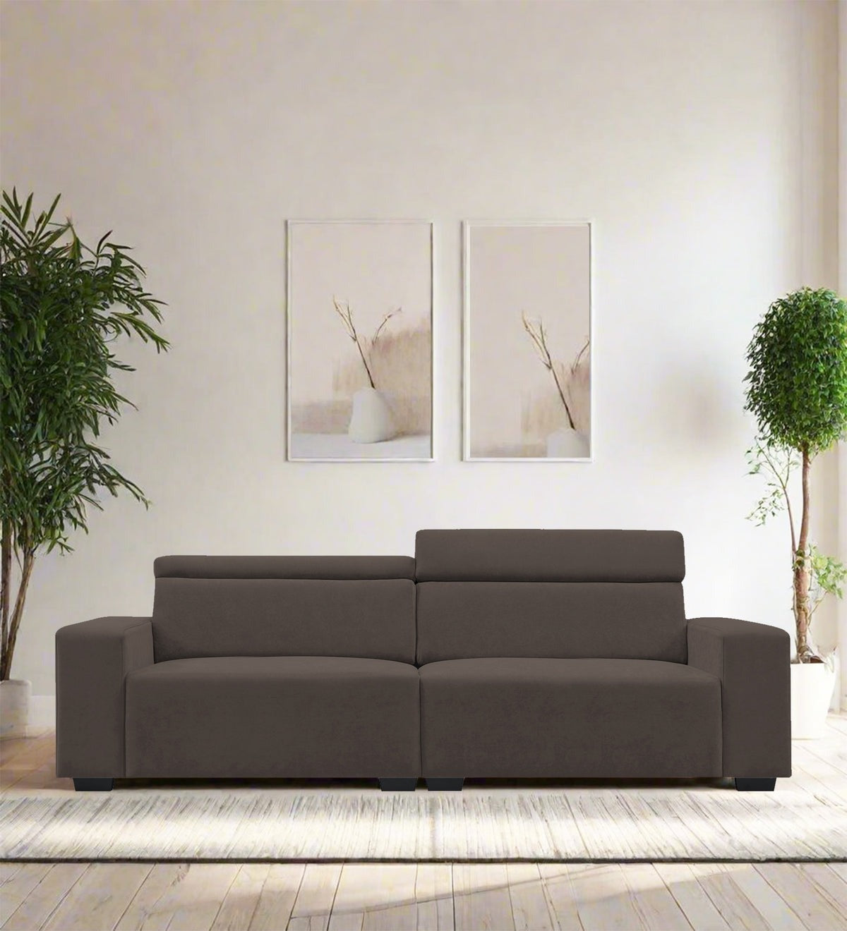 Hiro Fabric 3 Seater Sofa