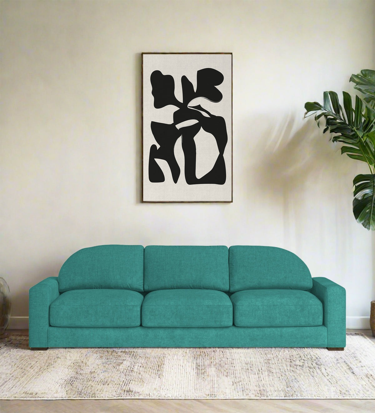 Dara Fabric 3 Seater Sofa