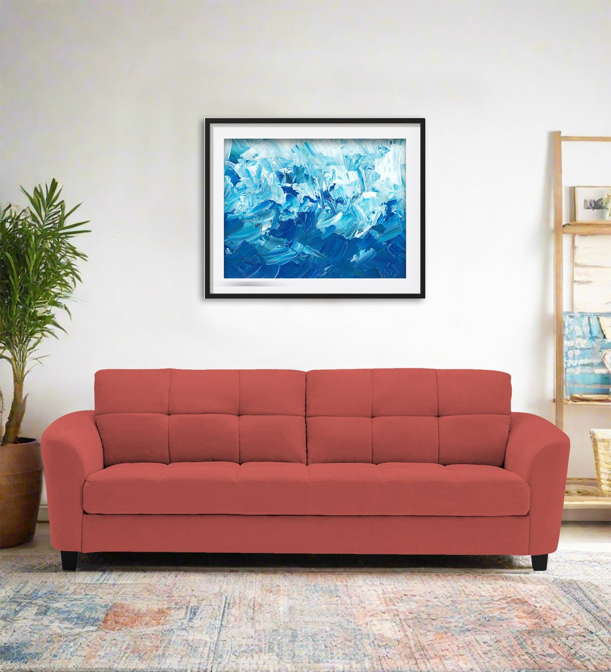 Mulan Fabric 3 Seater Sofa