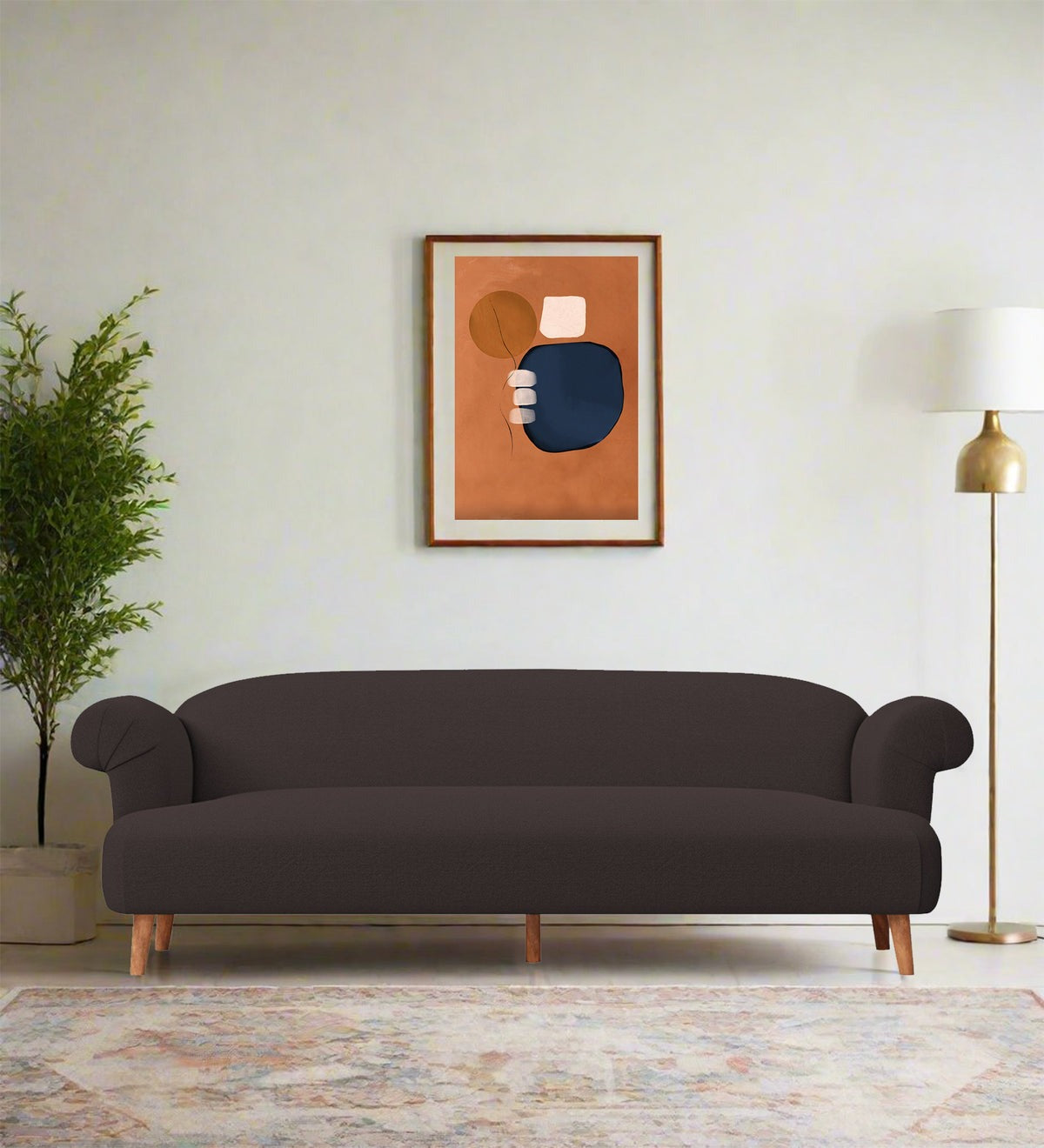 Barber Fabric 3 Seater Sofa