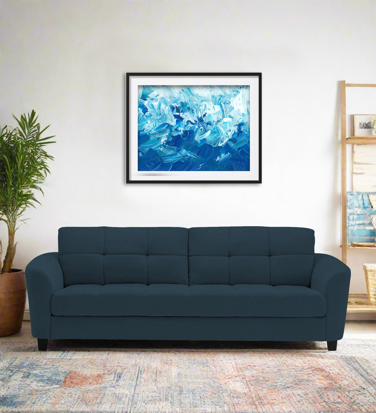 Mulan Fabric 3 Seater Sofa