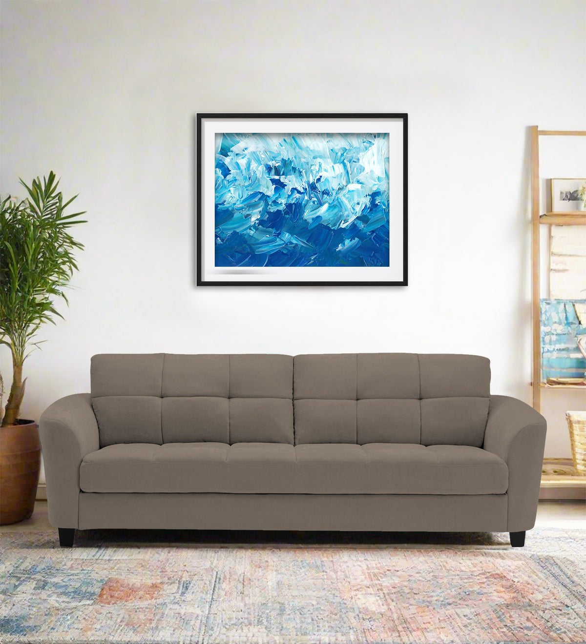 Mulan Fabric 3 Seater Sofa