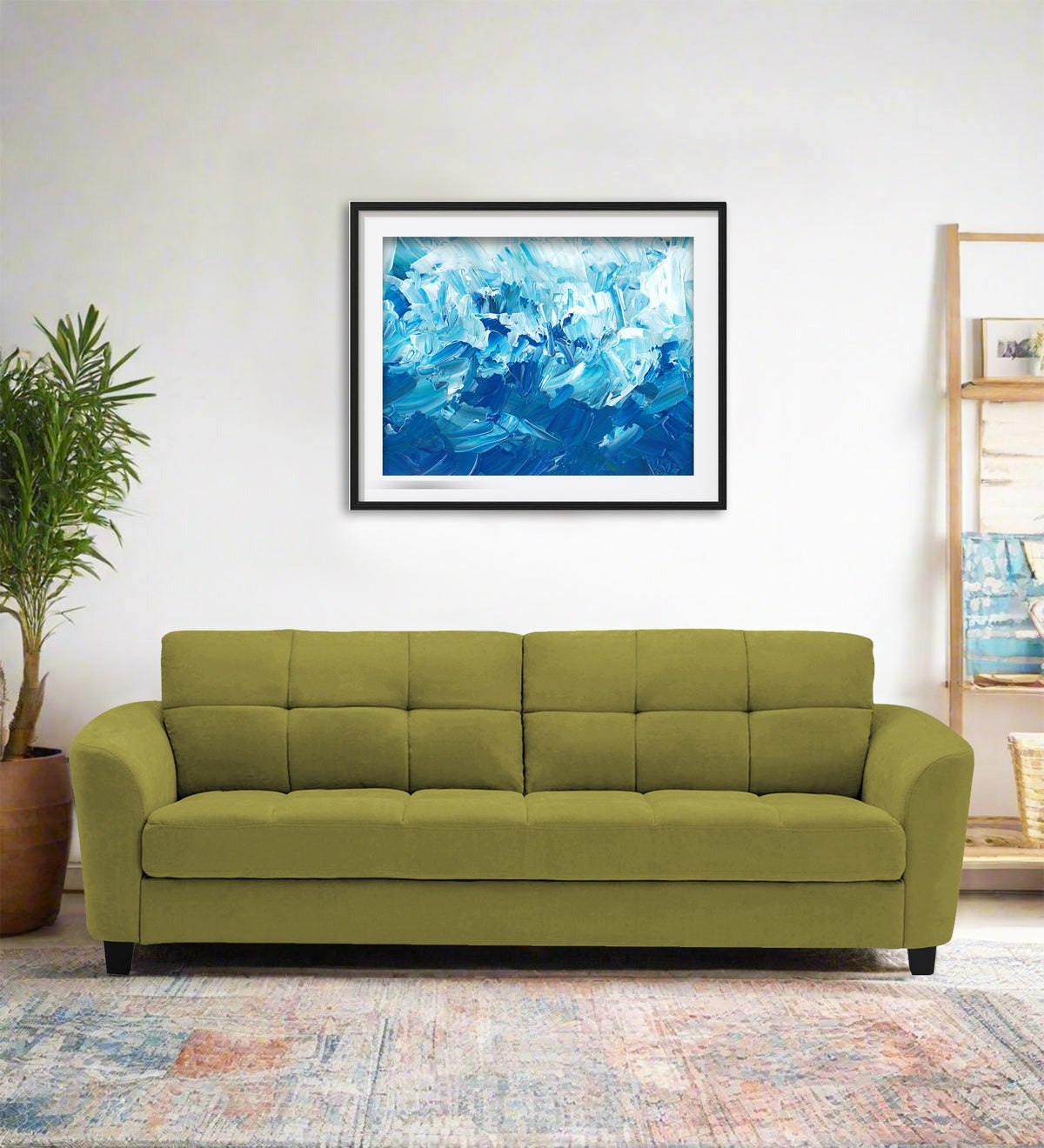 Mulan Fabric 3 Seater Sofa