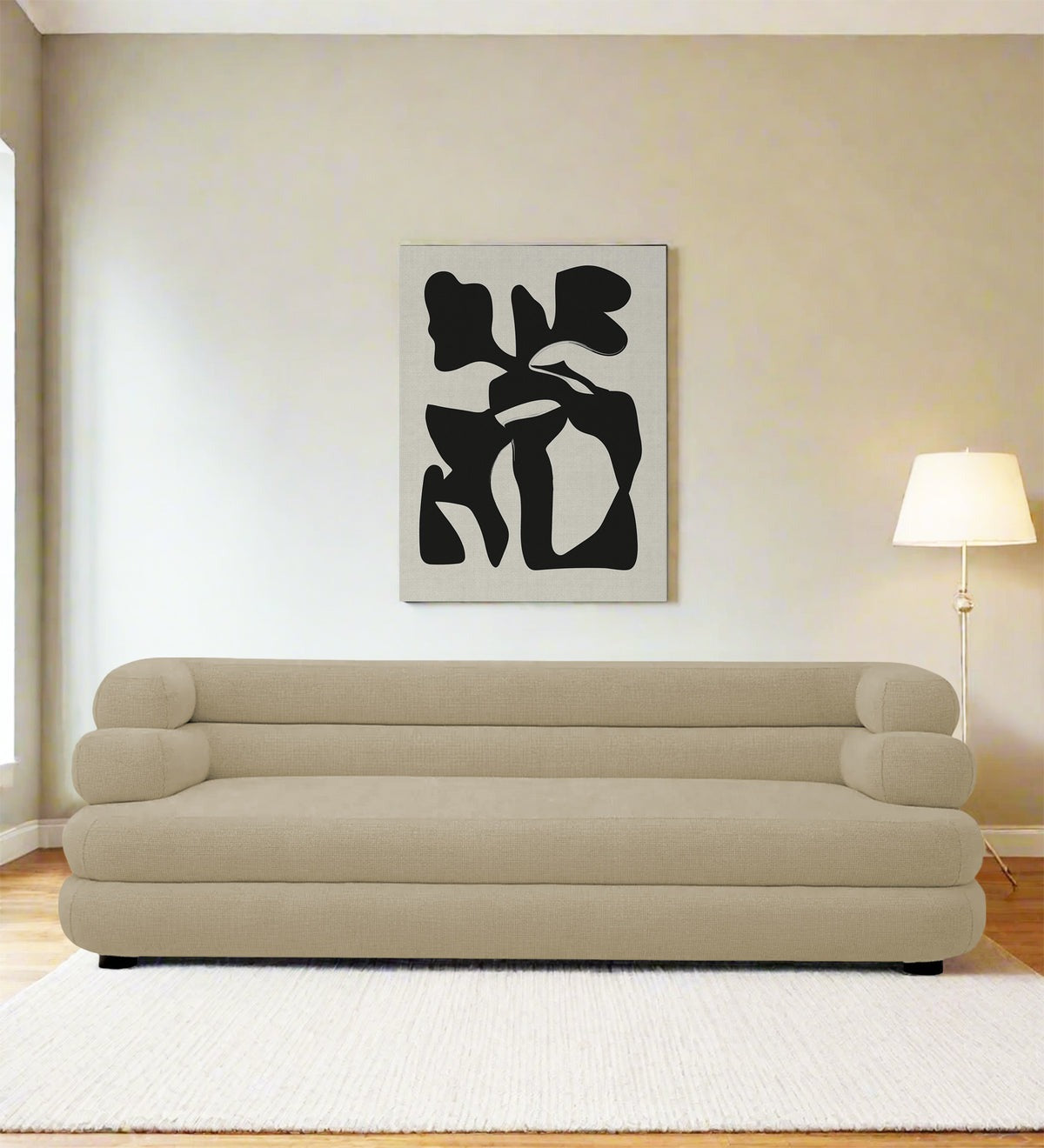 Wener Fabric 3 Seater Sofa