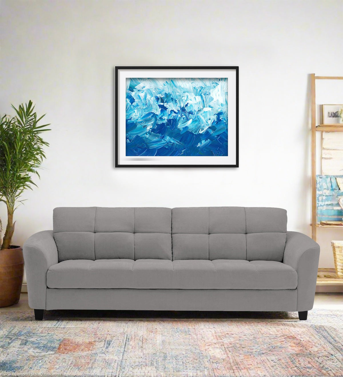 Mulan Fabric 3 Seater Sofa