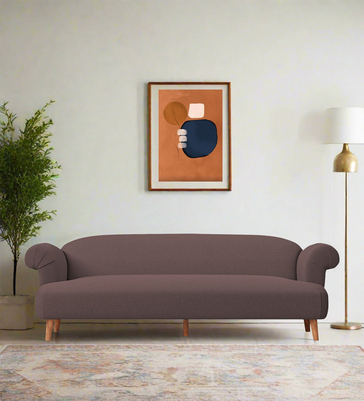 Barber Fabric 3 Seater Sofa