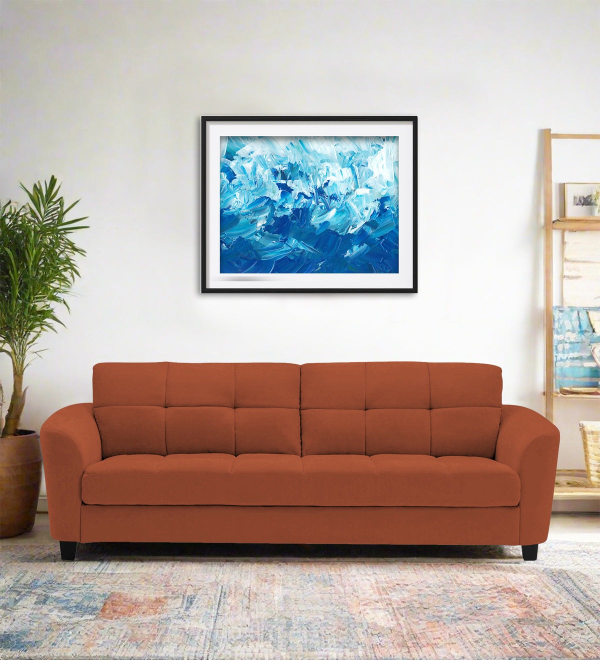 Mulan Fabric 3 Seater Sofa