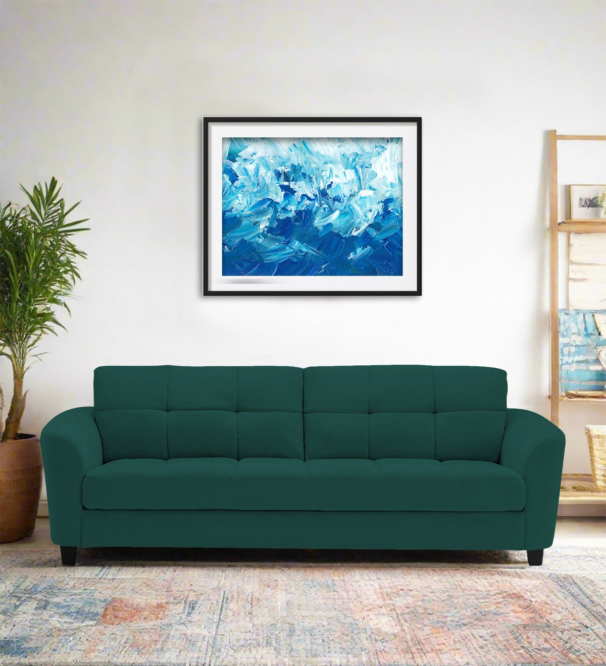 Mulan Fabric 3 Seater Sofa
