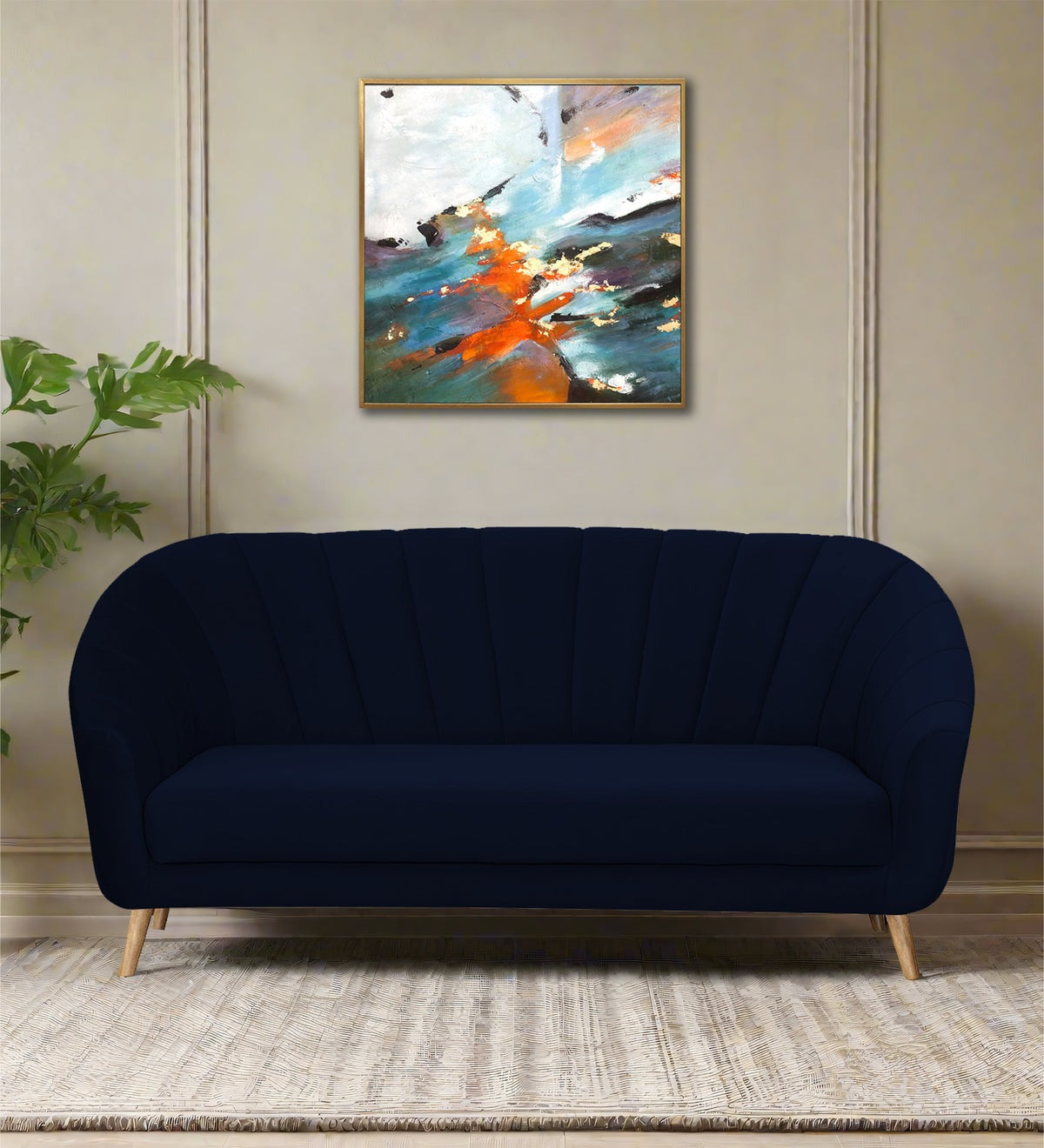 Kaylee Velvet 3 Seater Sofa