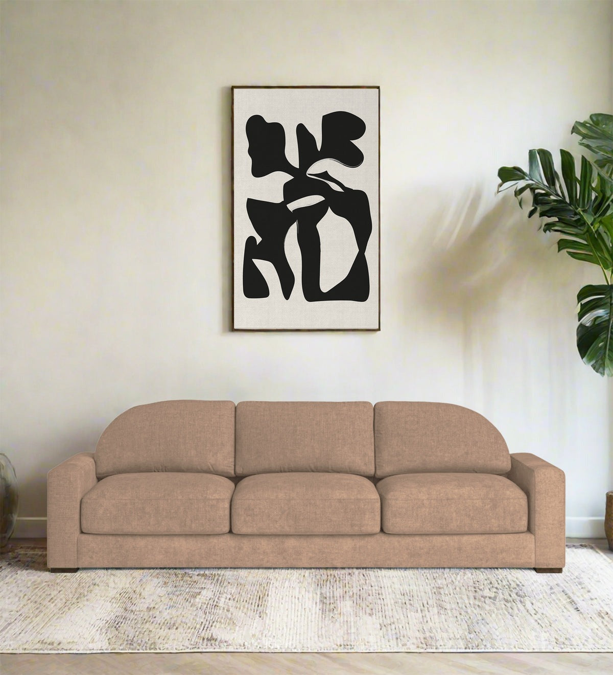 Dara Fabric 3 Seater Sofa