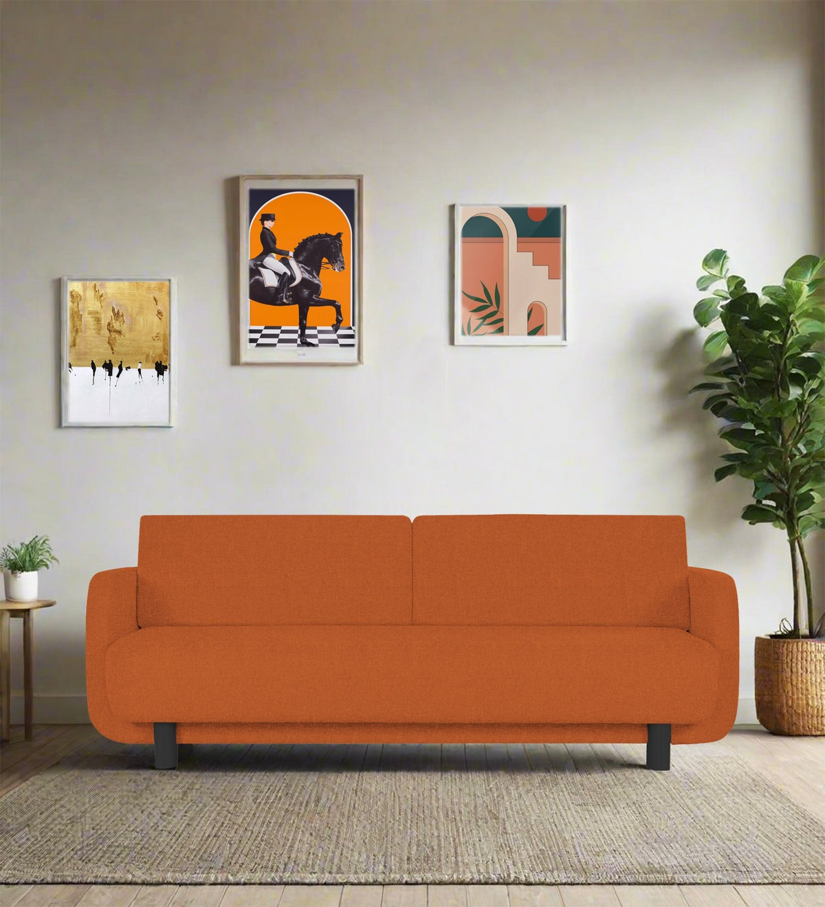 Varu Fabric 3 Seater Sofa