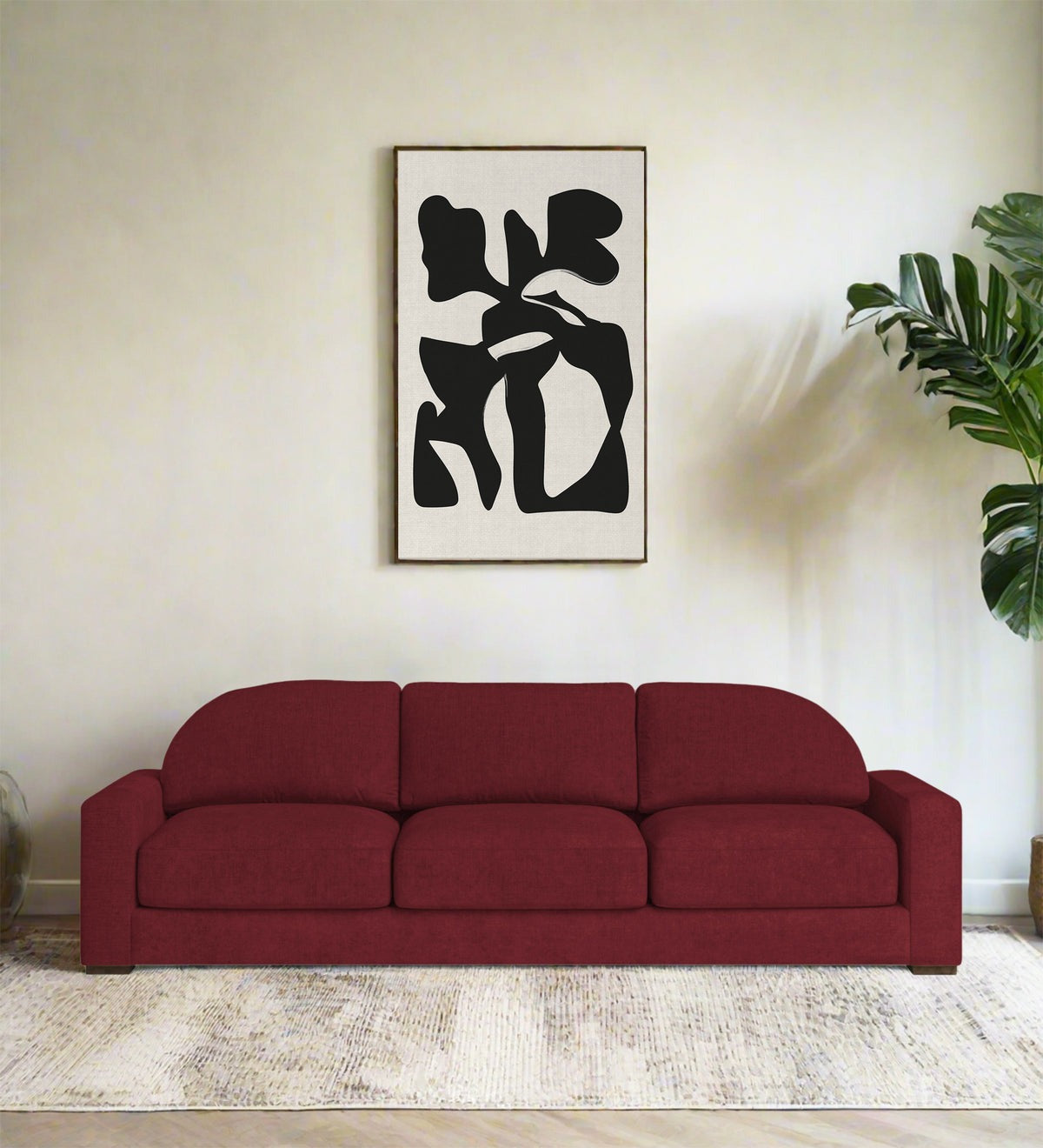 Dara Fabric 3 Seater Sofa