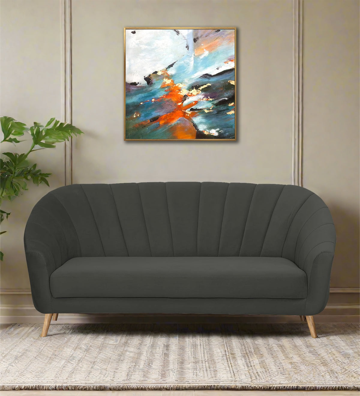 Kaylee Velvet 3 Seater Sofa