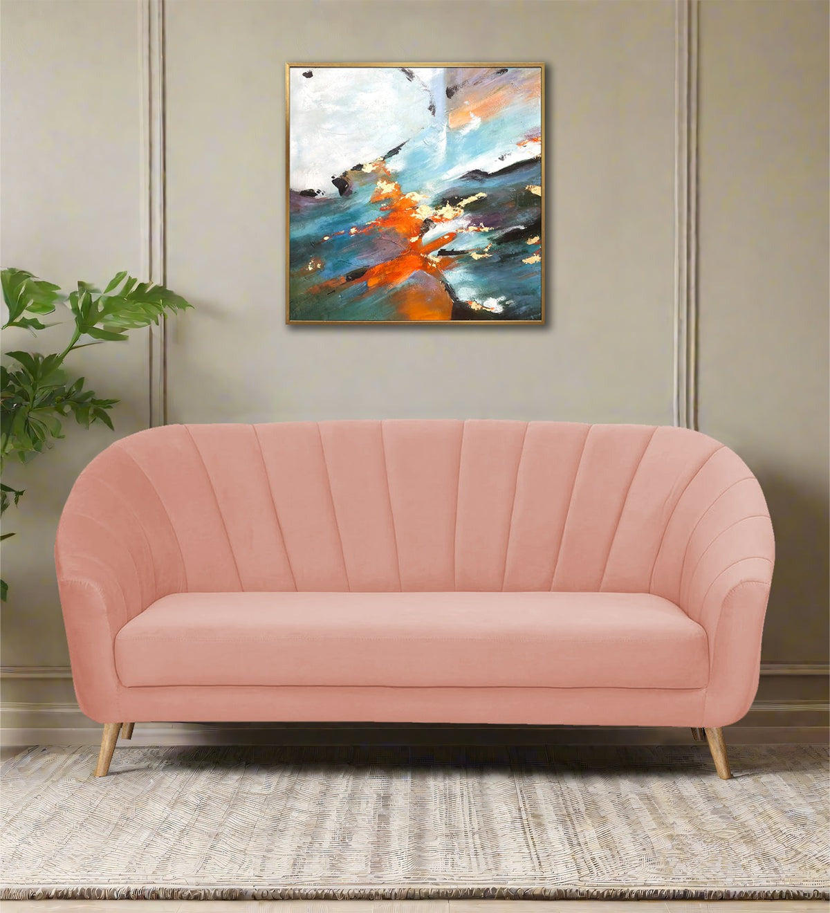 Kaylee Velvet 3 Seater Sofa