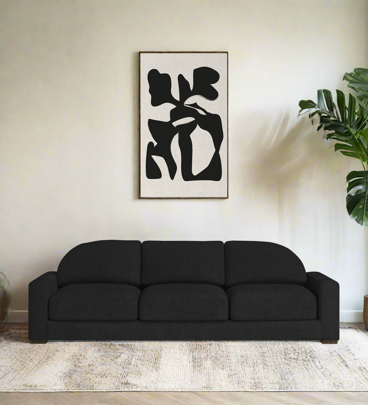 Dara Fabric 3 Seater Sofa