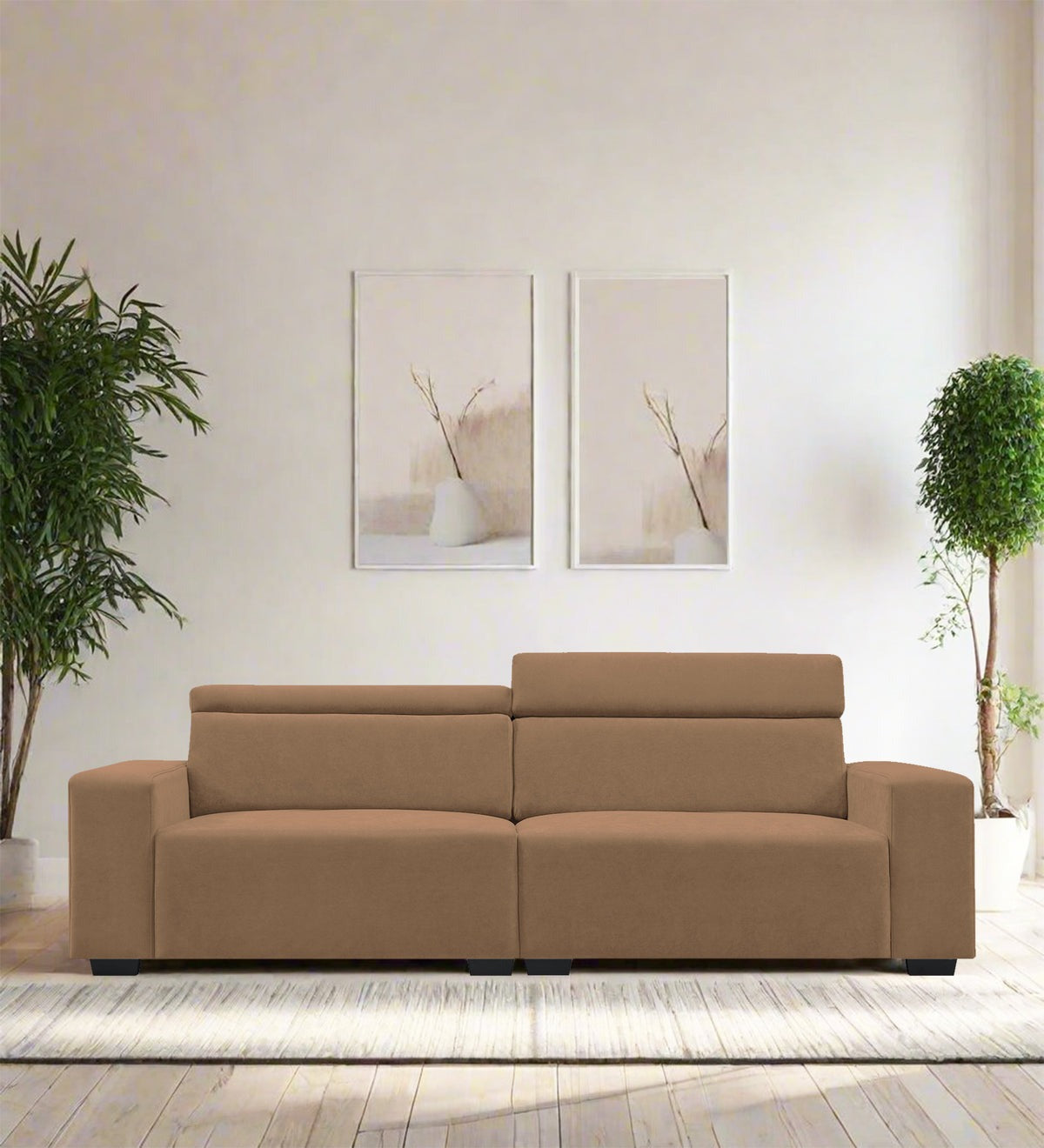 Hiro Fabric 3 Seater Sofa