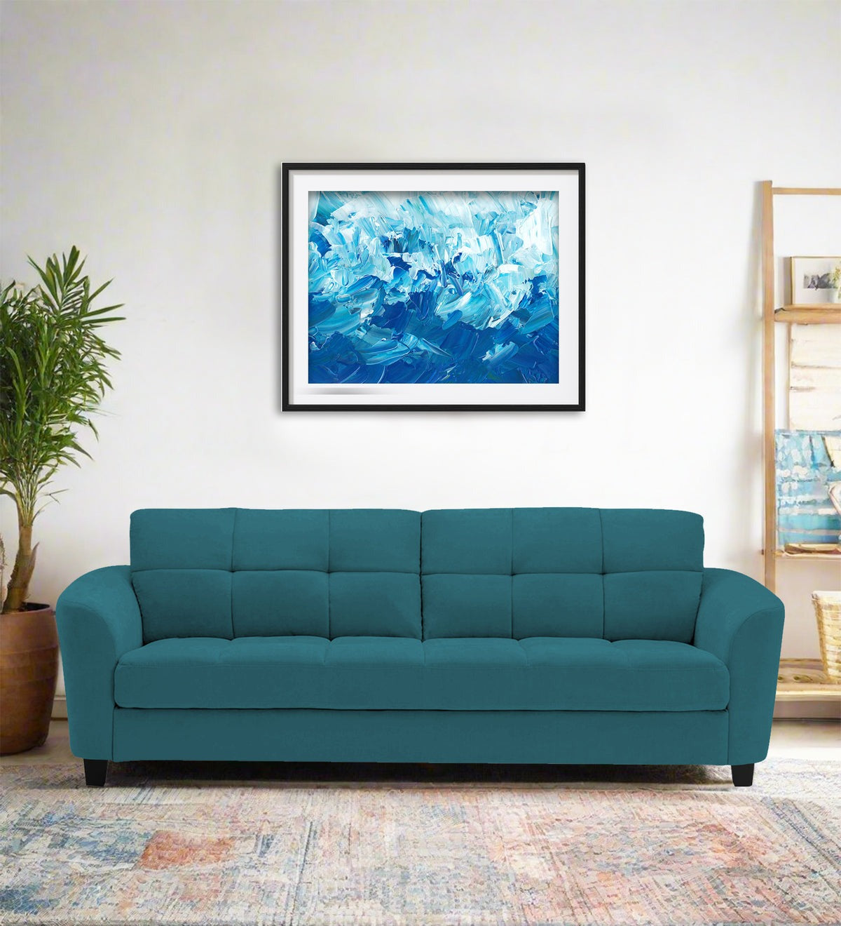 Mulan Fabric 3 Seater Sofa