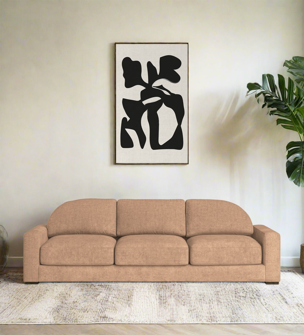 Dara Fabric 3 Seater Sofa