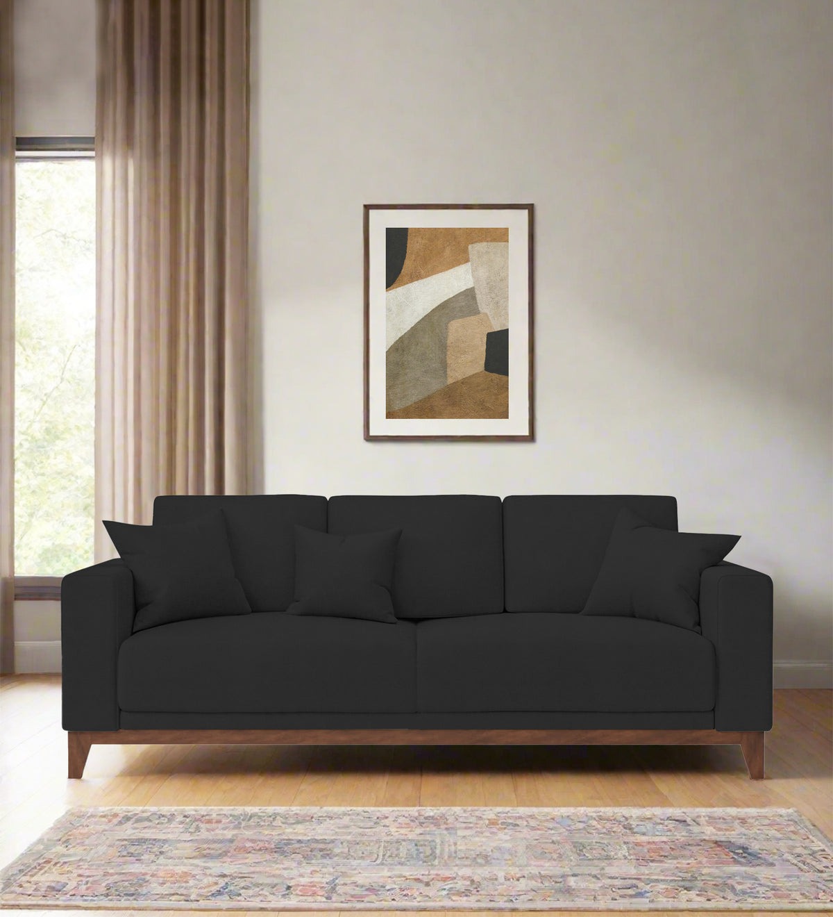 Luca Fabric 3 Seater Sofa