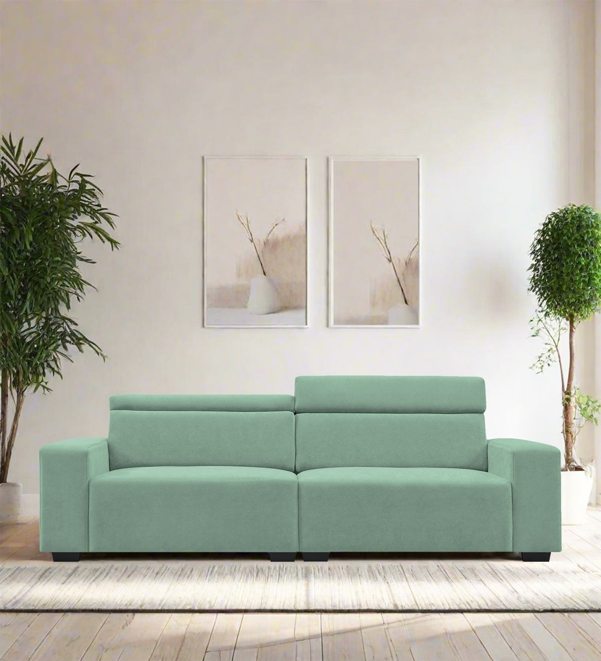 Hiro Fabric 3 Seater Sofa