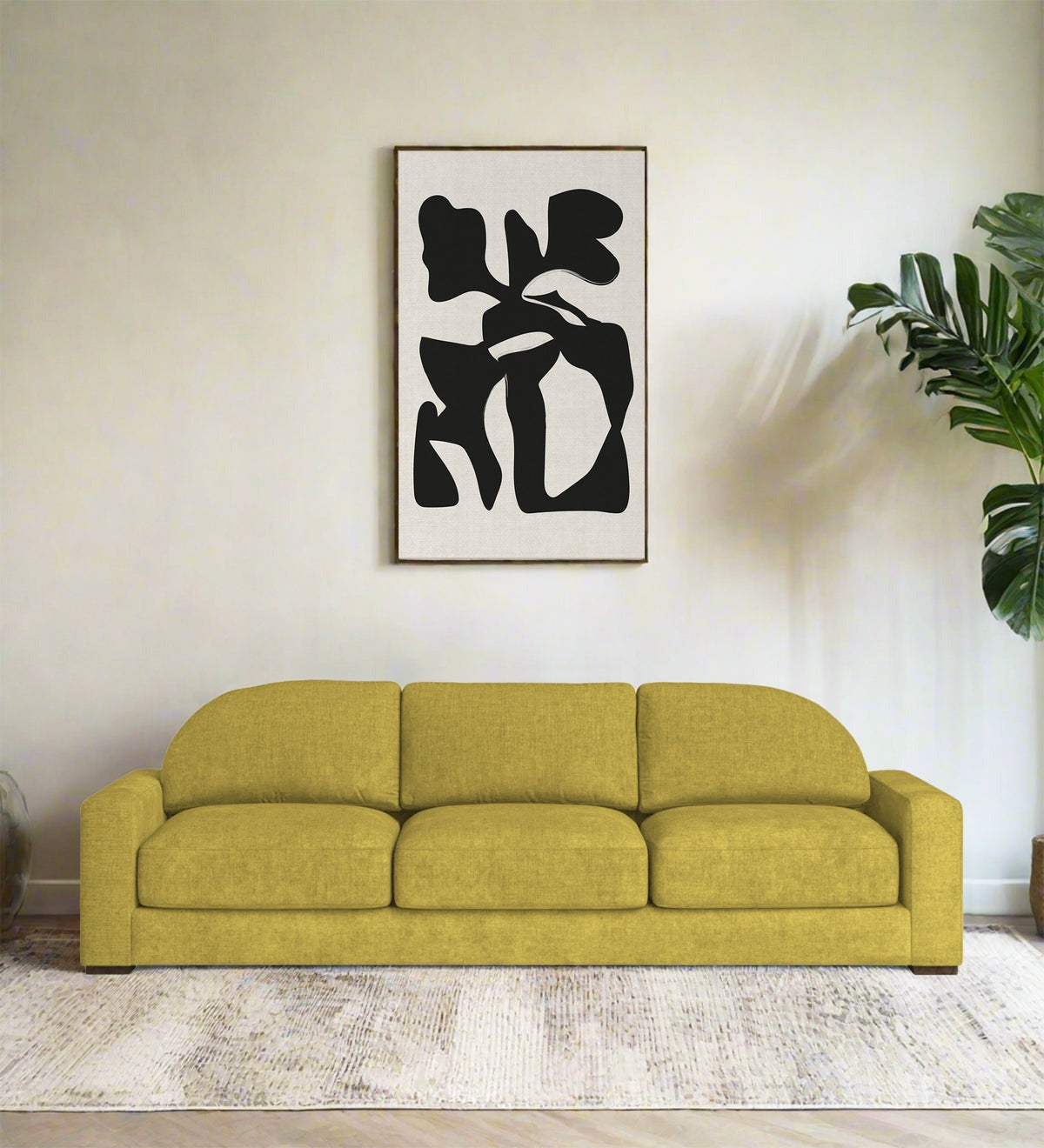 Dara Fabric 3 Seater Sofa