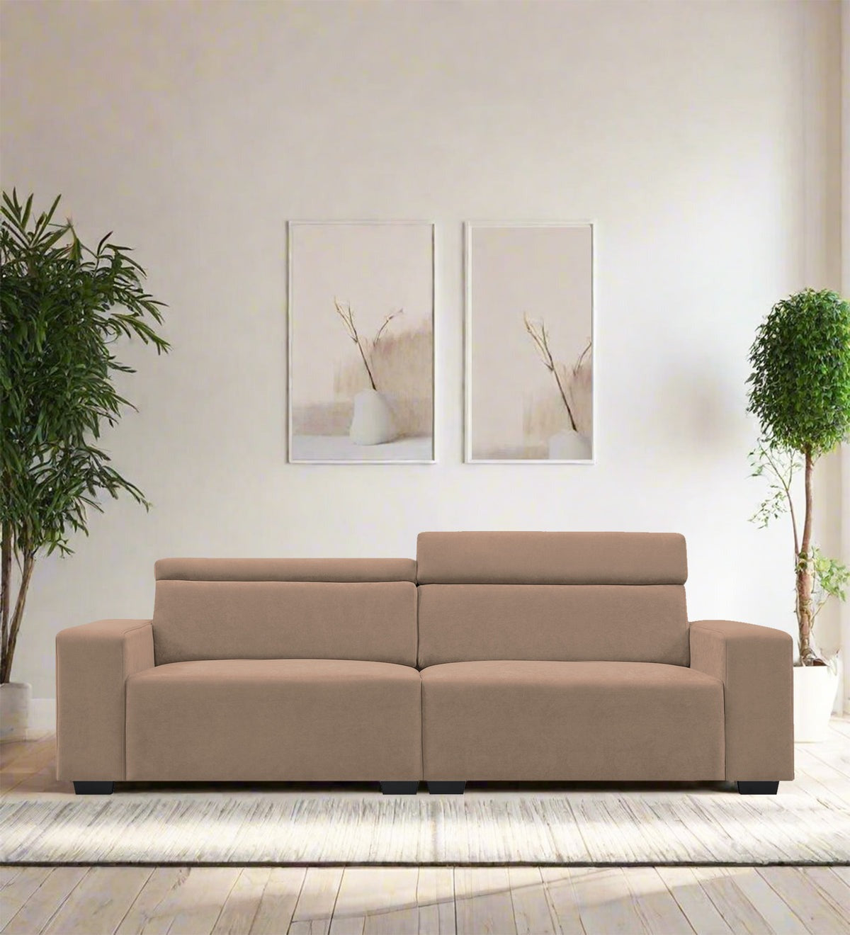 Hiro Fabric 3 Seater Sofa