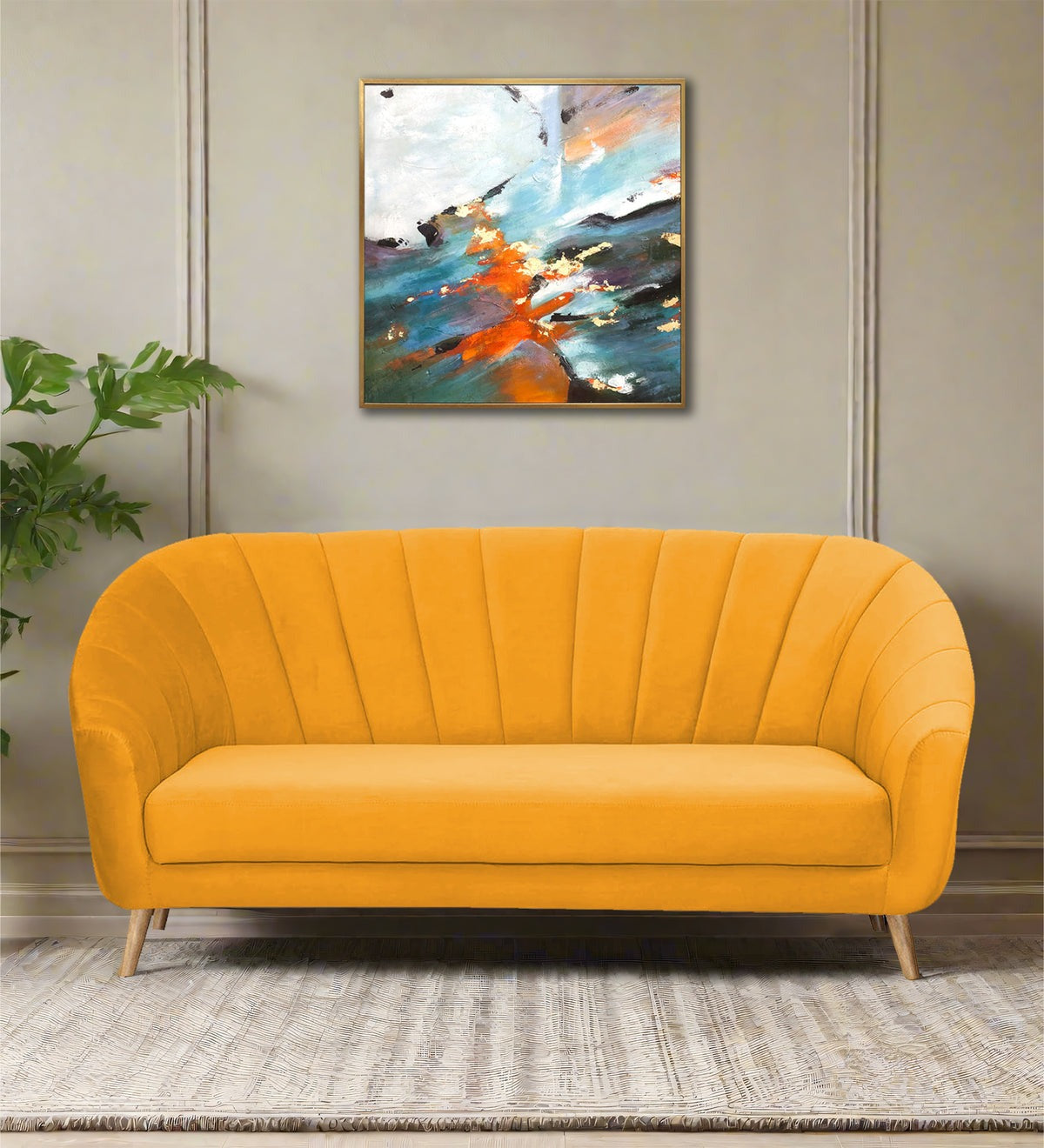 Kaylee Velvet 3 Seater Sofa