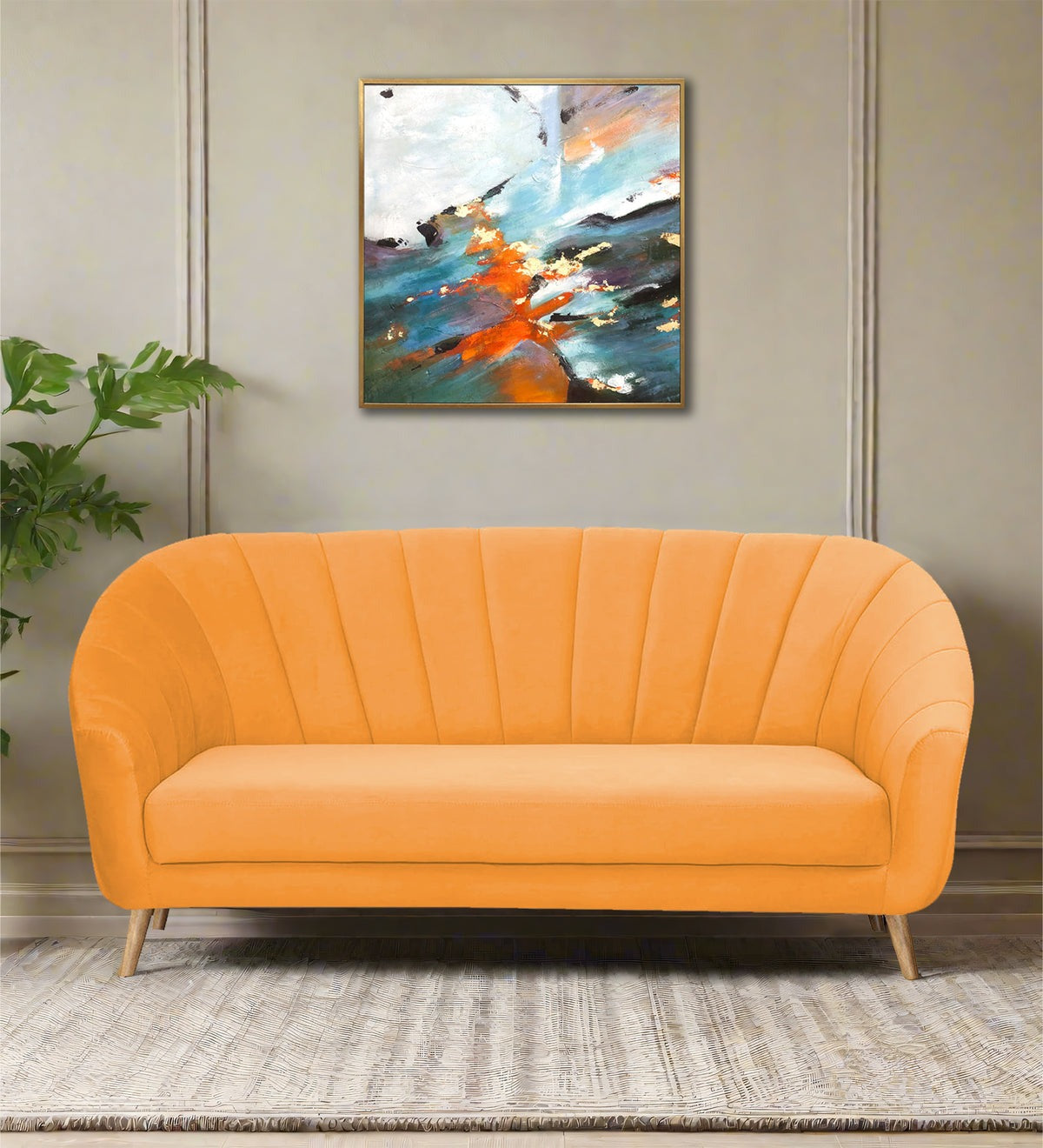 Kaylee Velvet 3 Seater Sofa