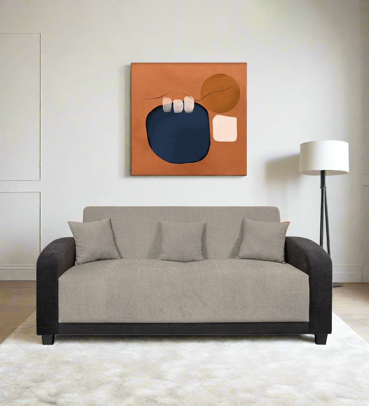 Alex Fabric 3 Seater Sofa