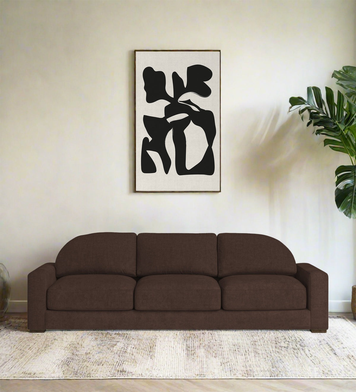 Dara Fabric 3 Seater Sofa