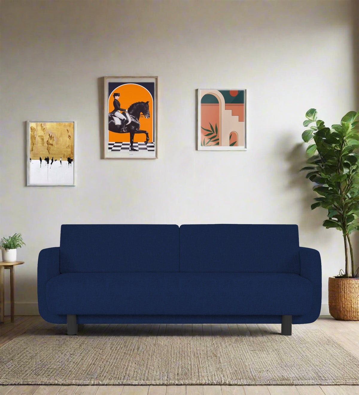Varu Fabric 3 Seater Sofa