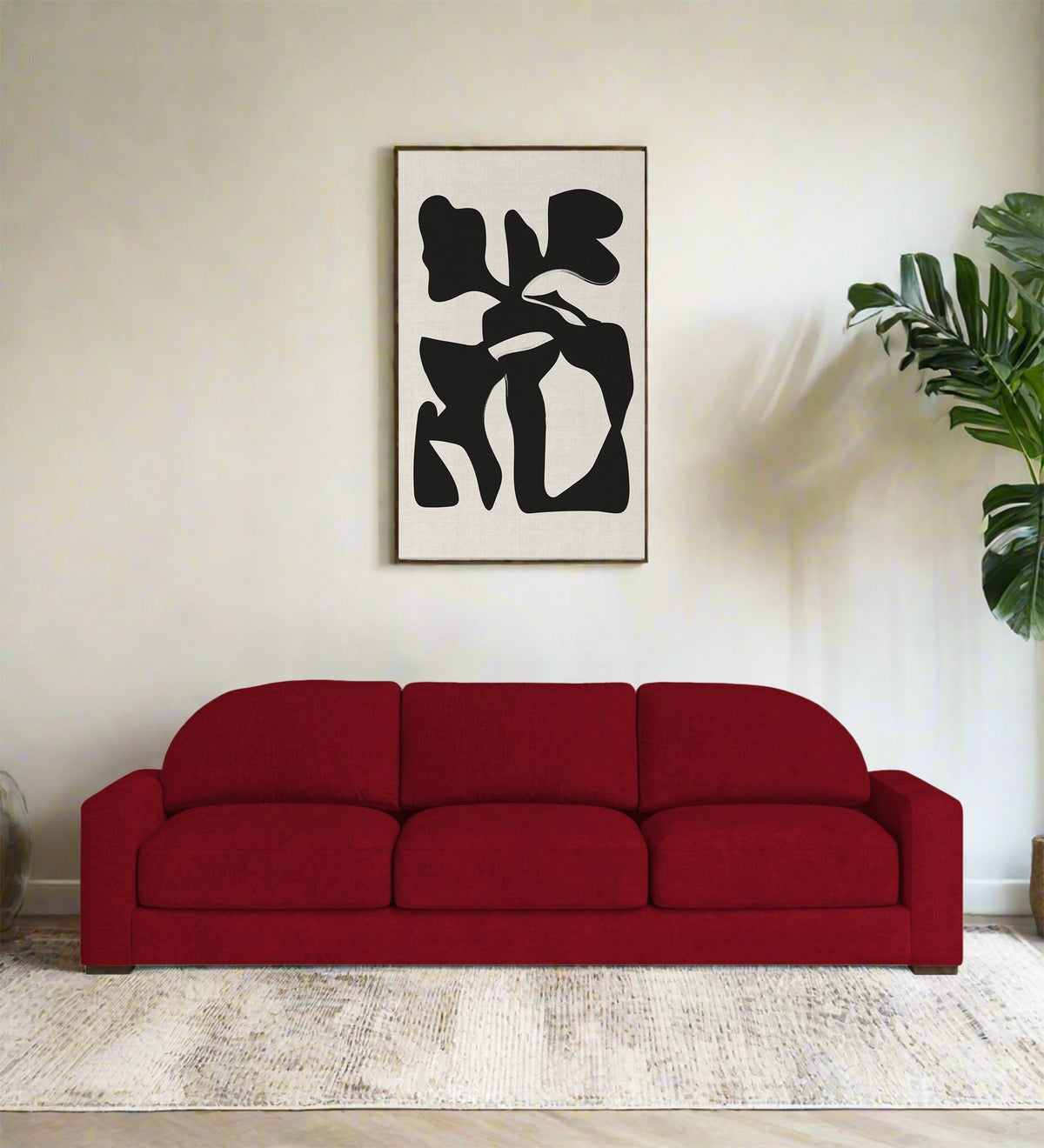Dara Fabric 3 Seater Sofa