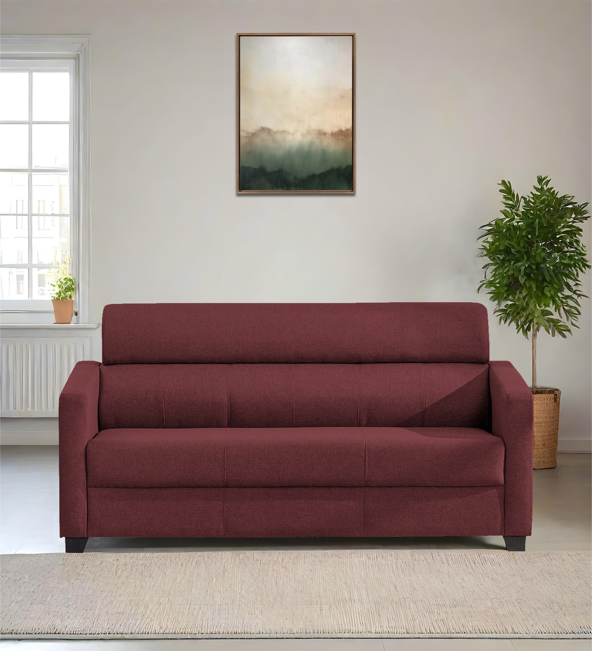 Devo Fabric 3 Seater Sofa