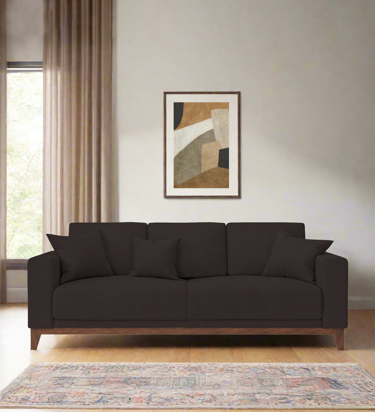 Luca Fabric 3 Seater Sofa